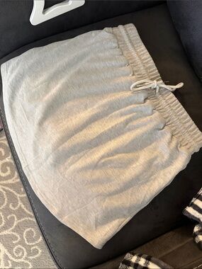 Light Gray Drawstring Skort